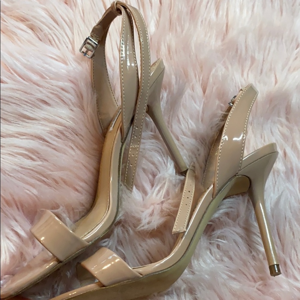 Steve Madden heels, barely worn, nude